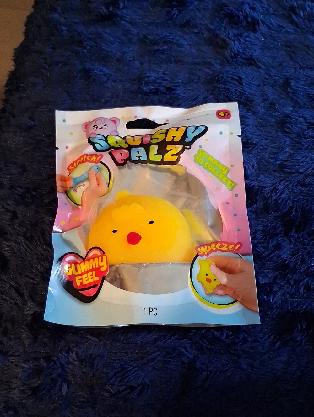 Yellow Chick Gummy Feel Squeeze Toy